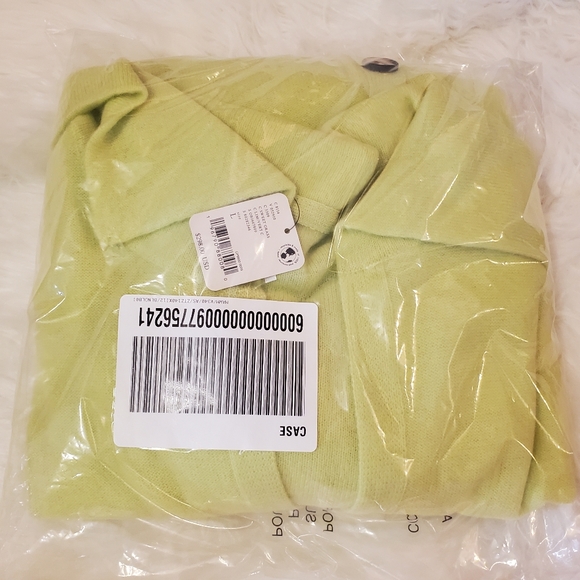 Free People Swim Too Deep Cashmere Cardigan - lime - Picture 8 of 15